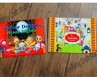 Ramadan Puzzle for Kids, Islamic Gift, Ramadan kids activity, Ramadan jigsaw puzzles, Eid jigsaw puzzles, Islamic kids gift, Muslim kid gift