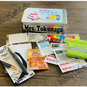 Teacher Appreciation Gift, Teacher Emergency Kit, Teacher Survival Kit, Teachers day gift, Teacher Back to School Gift, Teacher survival box