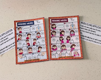 Wudu Steps Mirror Cling for Kids: Islamic Learning, Wudu mirror cling, wudu step by step guide for kids, Islamic gift,learn wudu sticker