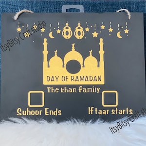 Ramadan Eid Countdown, Ramadan time tracker, Ramadan kids gift, Ramadan decoration, Ramadan wall decor, Islamic kids gift, Islamic decor
