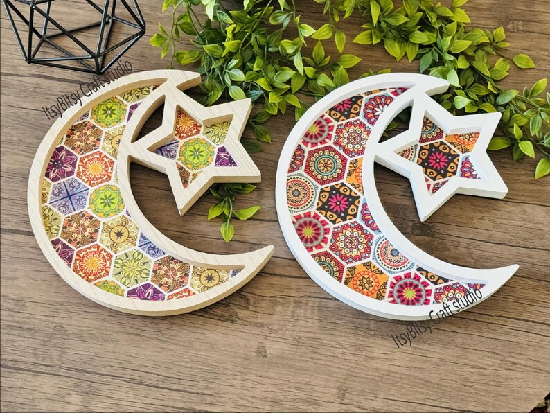 Ramadan decor
Ramadanhome decor
ramadan gifts
Ramadan gift trays
Ramadaniftartray
Ramadan favor tray
Ramada Crescent Decor
Ramadan star decor
Ramadan kitchen decor
Ramadan wood Tray
Islamic wood tray
Islamic pattern tray