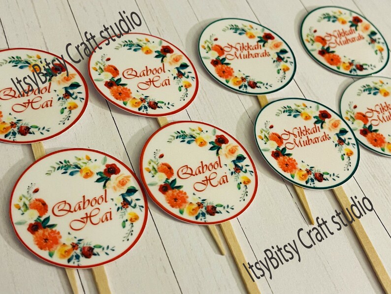 Desi Wedding Mithai Toppers Sweet Toppers Cupcake Toppers Etsy