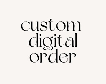 DIGITAL ORDER - Etsy