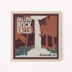 Falling Rock Falls - Montevallo, Al - Art Print