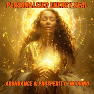 Abundance & Prosperity Encoding | Charged Digital Artwork | Custom Channeled Energetic Seal | 1-3 Hour Delivery