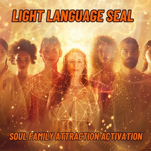 Soul Family Attraction Activation | Custom Channeled Light Code Art | Charged Digital Artwork for Spiritual Connection