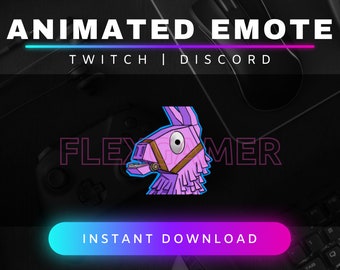 Animated Twitch Emote &quot;Llama&quot;, Discord Emote, Llama