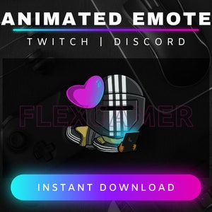 Animated Twitch Emote &quot;Killa Love&quot;, Discord Emote, Tarkov Style Emote, Killa Emote