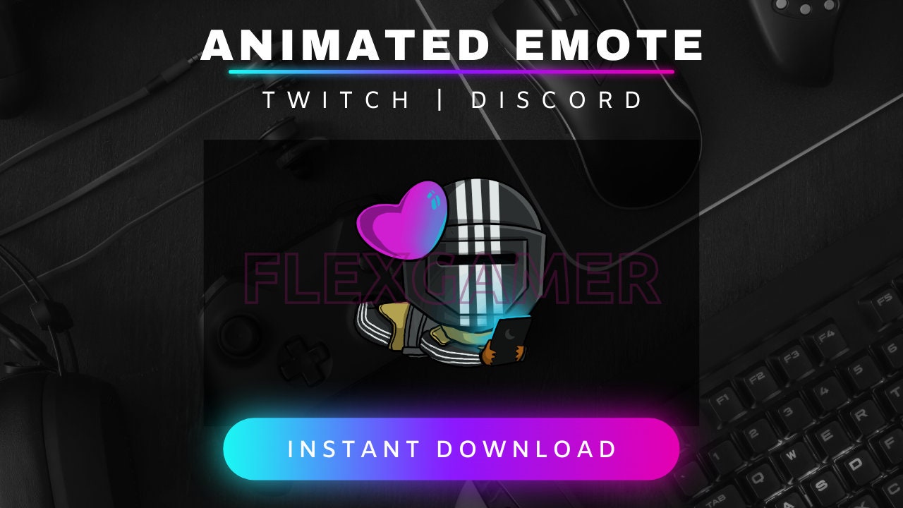 Animated Twitch Emote "Killa Love", Discord Emote, Tarkov Style Emote, Killa Emote