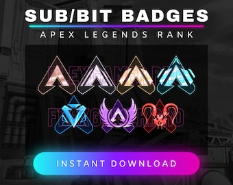 Twitch Apex Legends Rank Sub / Bit Badges
