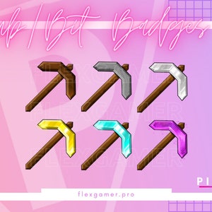Pickaxe Twitch Sub / Bit Badges