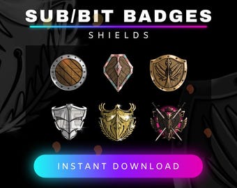 Twitch Shield Sub Badges