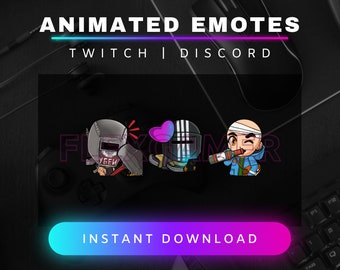 Animated Twitch Emote Pack (3 Pack), Tarkov Style Emotes, Discord Emotes, Killa, Tagilla, Sanitar, Tarkov Boss