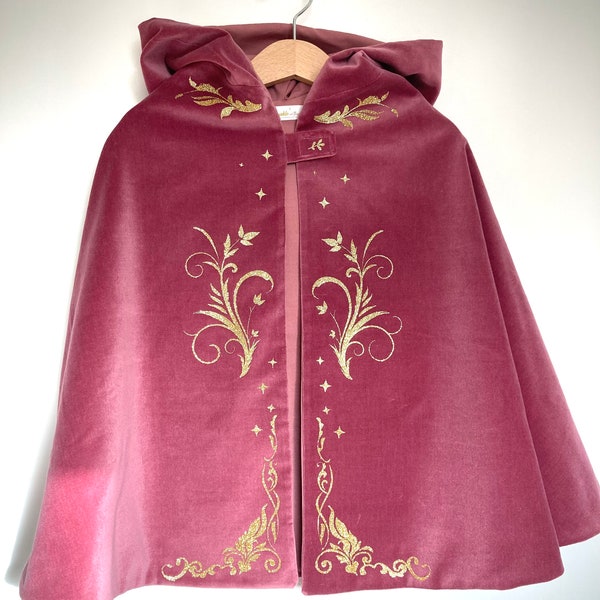 The Dusky Rose Princess Cape, children’s fancy dress, pink cloak, princess costume, children’s gift, bridesmaids, imaginary play, Valentines