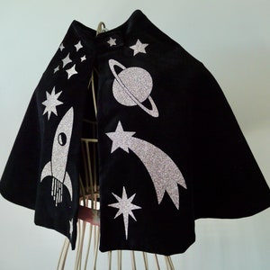 The Space Cape, childrens fancy dress, rockets, astronauts costume, outer space, childrens gift, kids role play, imaginary play, Christmas image 9