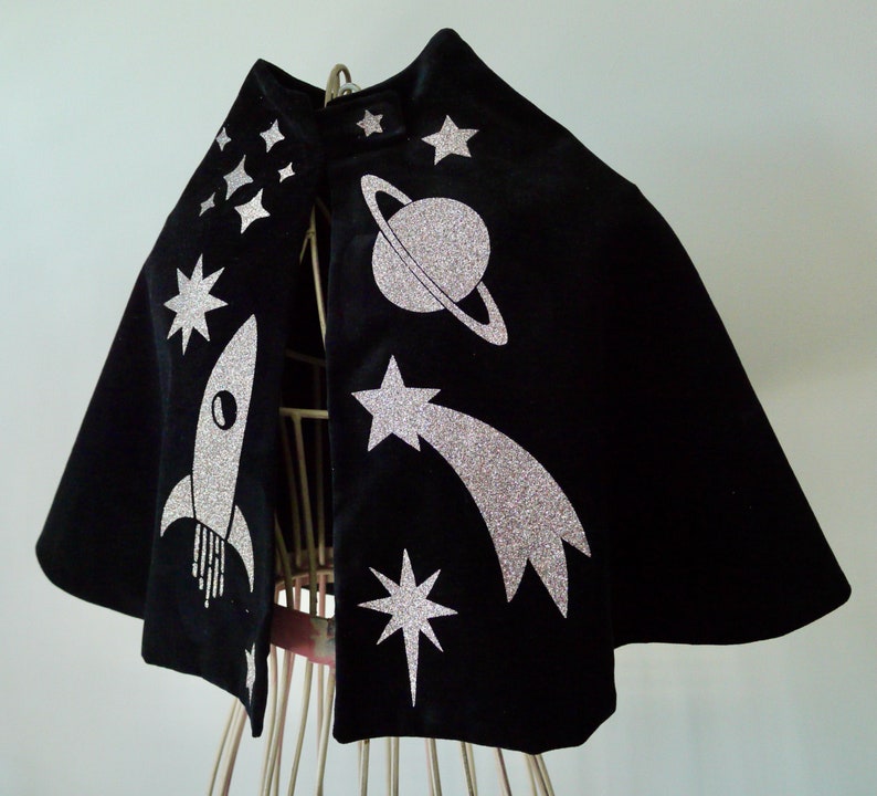 The Space Cape, childrens fancy dress, rockets, astronauts costume, outer space, childrens gift, kids role play, imaginary play, Christmas image 9