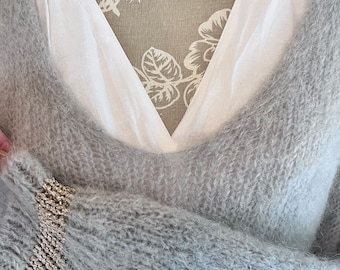 Trui van mohair gemaakt in Italië