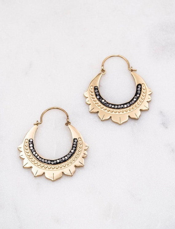 Roman Earring Gold Hoop Earrings Skinny Earrings Modern Design