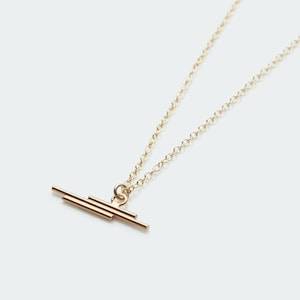 Evening necklace in gold vermeil