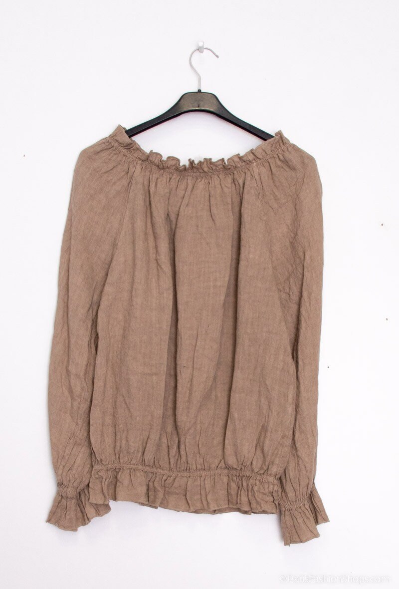Trena Blouse - Taupe main image 1