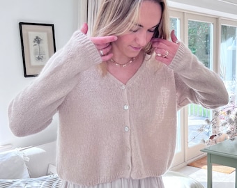 Grofgebreid vest met mohair