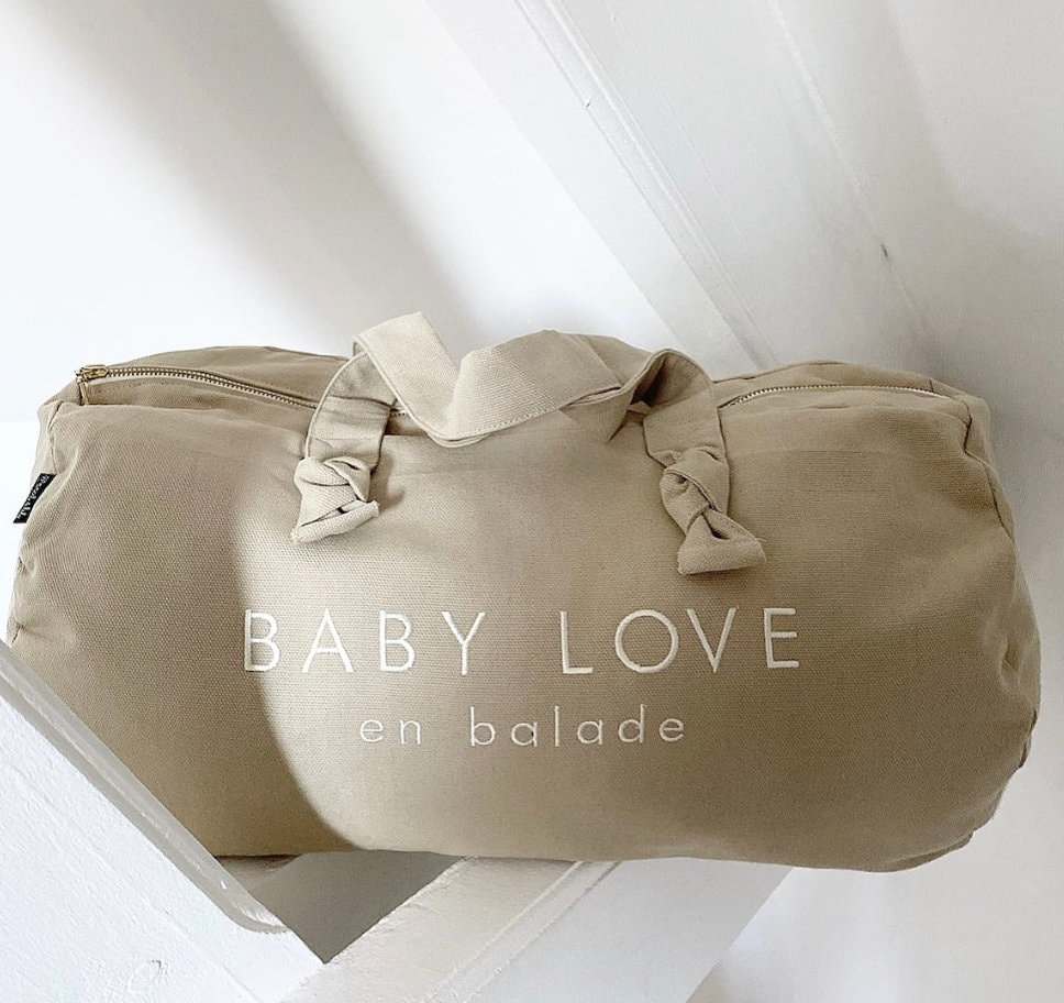 Baby Bag/ Maternity Bag in Cotton Canvas Eco Bag 
