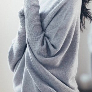 Asymmetric Grey jumper Grey