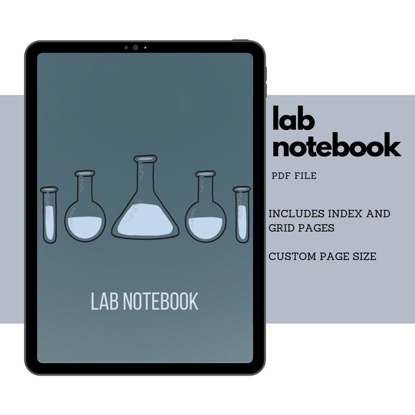 Lab Notebook Etsy