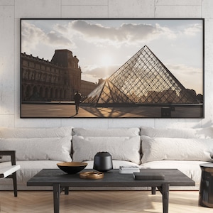 Aut Viam Inveniam Aut Faciam. Paris Louvre Sunset Photography. Fine Art Print. Iconic Travel Destination Urban Cityscape Metal Wall Decor.