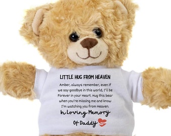 Memory Bear, Sympathy Bear, Memorial Bear, Loss of Father, Kids