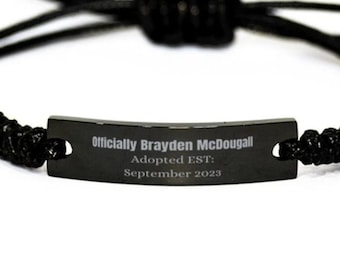 Adoption Day Bracelet, Adoption Gifts for Boys, Adoption Gifts for Girls, Adoption Rope Bracelet, Gotcha Day Gift, Adoption Gift