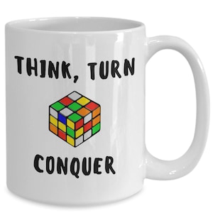 Rubiks Würfel Kaffeebecher, Puzzle-Liebhaber 11 oder 15 Unzen Becher, Rubiks Würfel Meister, Geburtstagstasse Geschenke für Mathe-Liebhaber