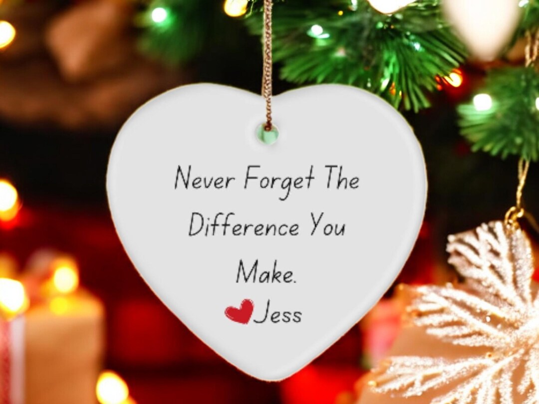 Teacher Christmas Ornament 2024, Personalized Teacher Gifts, Teacher A