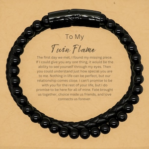 Twin Flame Bracelet, Gift For My Twin Flame, Twin Flame Gifts For Boyfriend, My Spiritual Twin Flame, Twin Flame Husband Gifts