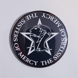 Sisters of Mercy Large 2.25&quot; pin back buttons