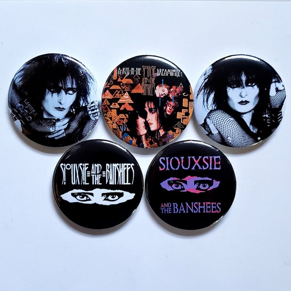 Siouxsie Sioux 2.25 pin back buttons