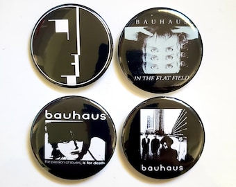 Bauhaus Large 2.25" pin back buttons