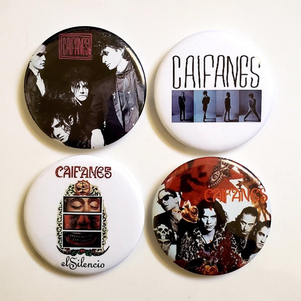 Caifanes Large 2.25" pin back buttons