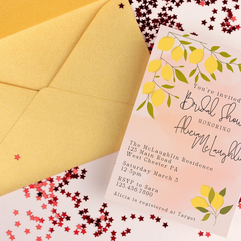 Bridal Shower Invitation Template Editable Printable Bridal Etsy