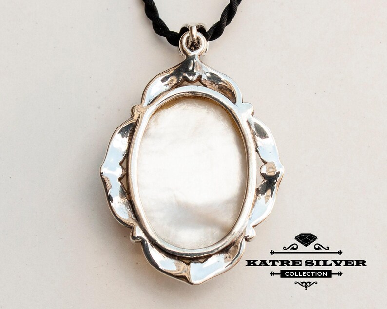 Large Shell Pendant: Handmade 925k Sterling Silver Necklace image 8