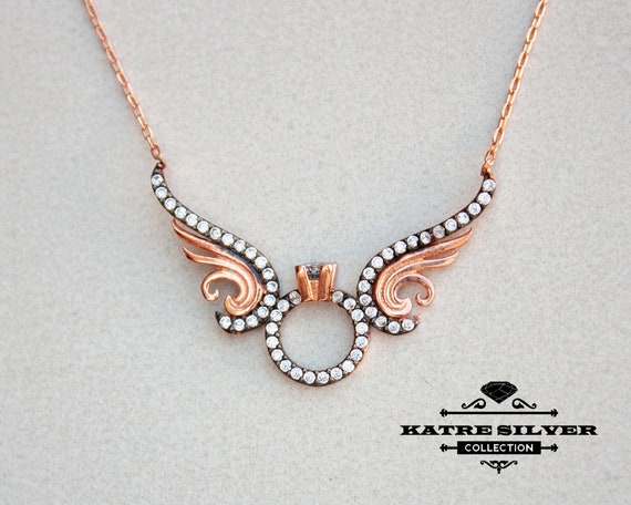 Angel Wings Petite - The Rose Gold Wings - Necklace - LAN032