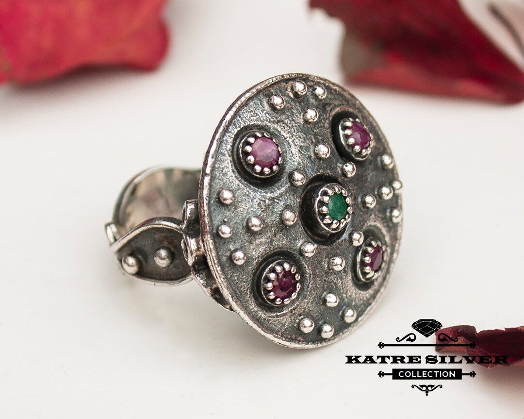 Big Round Ring, Large Round Ring, Big Statement Ring, Big Silver Ring