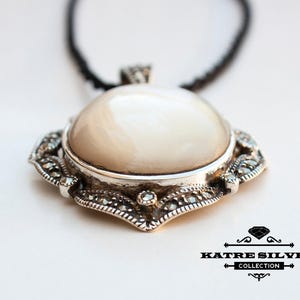 Large Shell Pendant: Handmade 925k Sterling Silver Necklace image 4