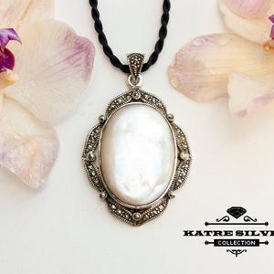 Large Shell Pendant: Handmade 925k Sterling Silver Necklace image 3