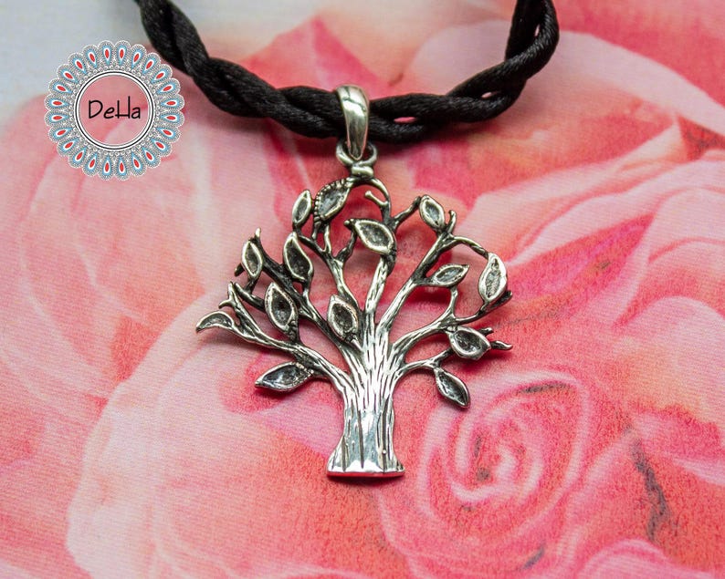 Sterling Silver Celtic Tree of Life Pendant: Handmade Charm Necklace - Etsy