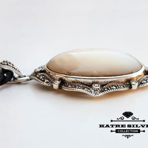 Large Shell Pendant: Handmade 925k Sterling Silver Necklace image 5