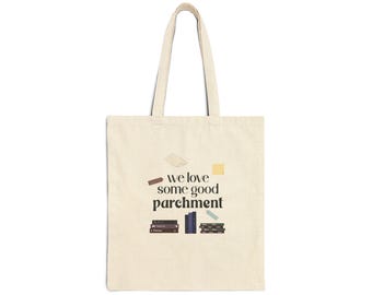 We Love Some Good Parchment Tote Bag | Baking Illustration, Kitchen Accessory