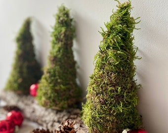 Tannenbaum aus Moos | Moosbaum | Advent | Weihnachten | Deko | Winter | Naturdeko | Mini-Tannenbaum