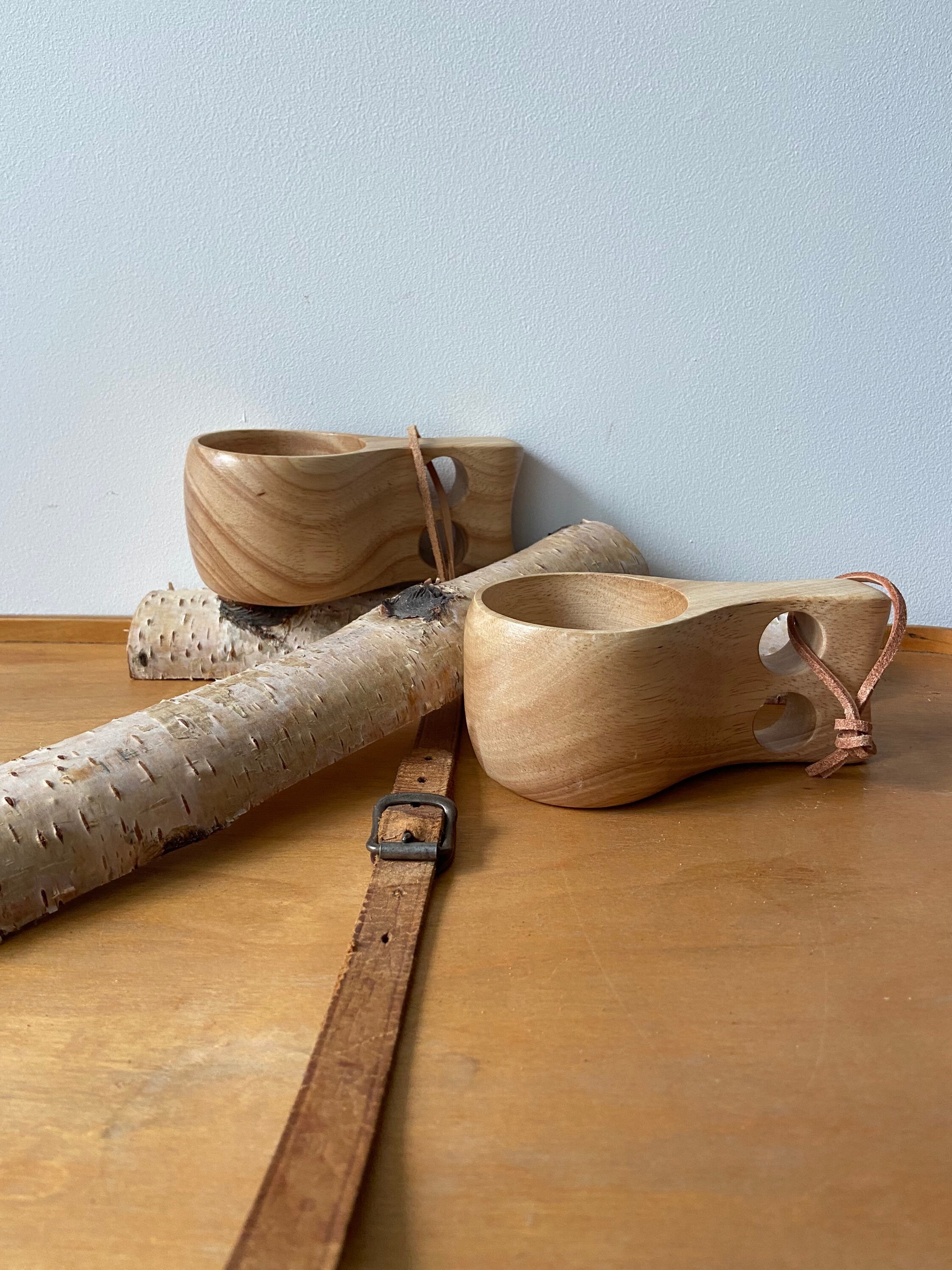 Birch wood mug | Beer mug | Hiking accessory | Hiking | Camping | Nature connected | Cup | Kuksa | Gift idea | Trekking