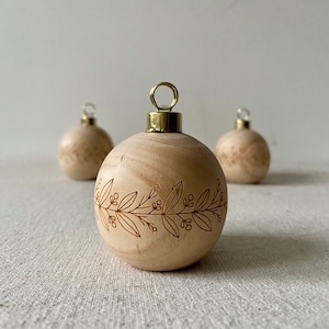 Palline di legno per segnaposto | Porta carte segnaposto | legno | Natale | Decorazione dell'Avvento | matrimonio | Segnaposti | Palline di legno | fiori | Pasqua